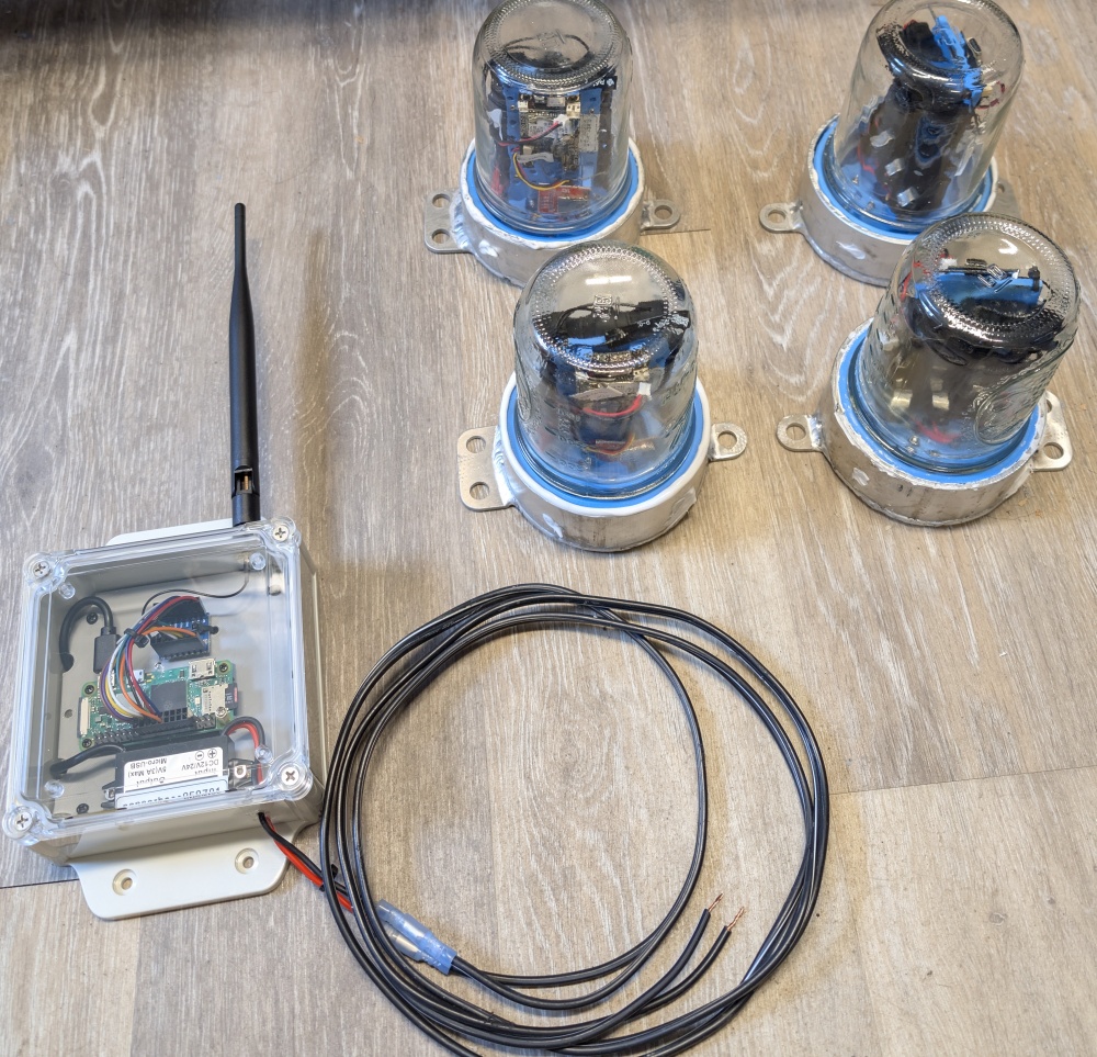 instruments and base ready to go